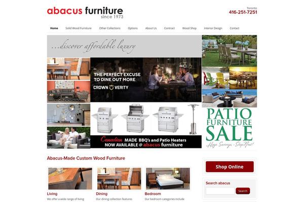 Abacus theme site design template sample
