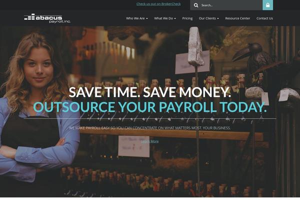 Abacus theme site design template sample