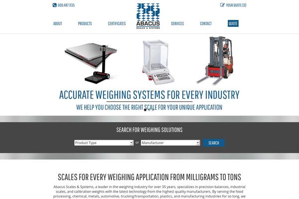 Abacus theme site design template sample