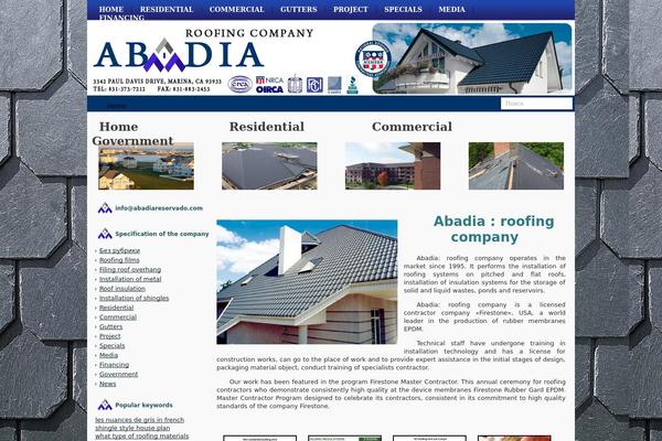 Spa theme site design template sample