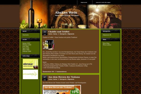 Wine theme site design template sample