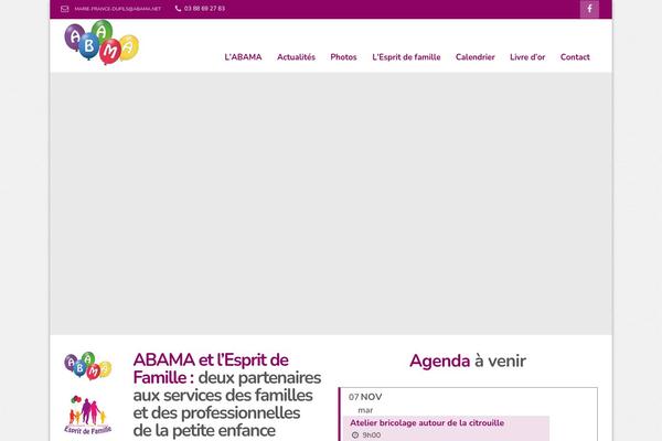 Site using Template-events-calendar plugin
