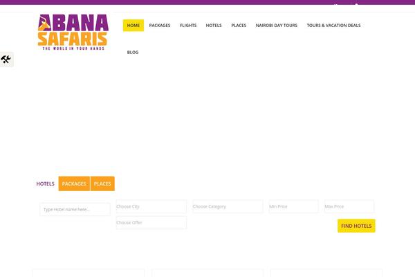 Trendy Travel theme site design template sample