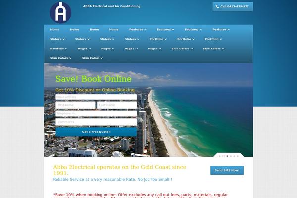 Nexus theme site design template sample