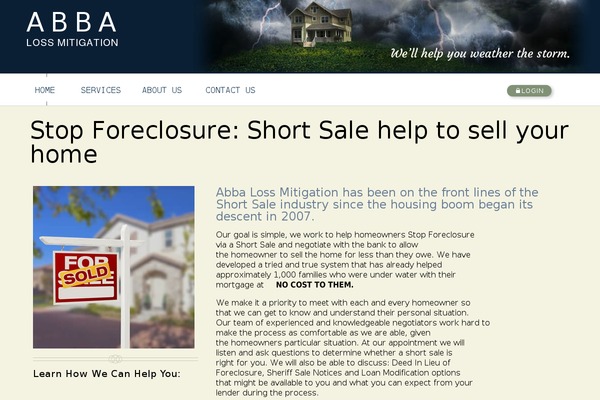 abbaservicing.com site used Sassafras