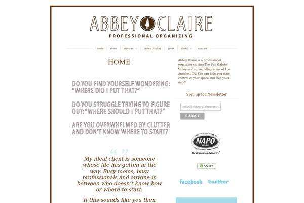 abbeyclaireorganizing.com site used Blissful_blog