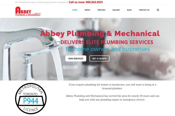 Plumbing-company theme site design template sample