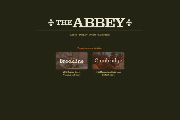 Abbey theme site design template sample