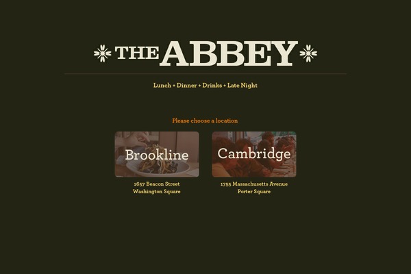 Abbey theme site design template sample
