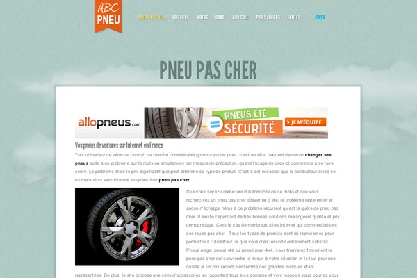 Sky theme site design template sample