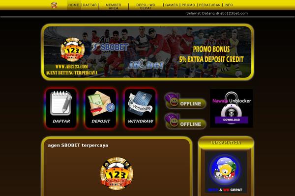 Vegas theme site design template sample