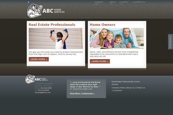 Abc theme site design template sample