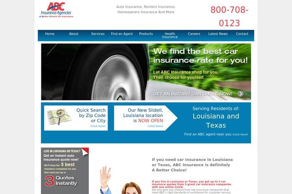 Abc theme site design template sample