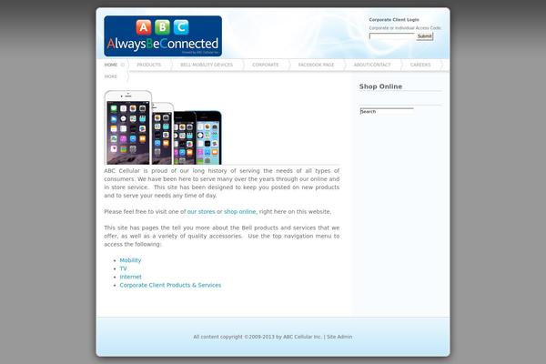 Azul theme site design template sample