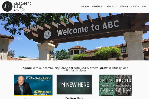 Abc theme site design template sample
