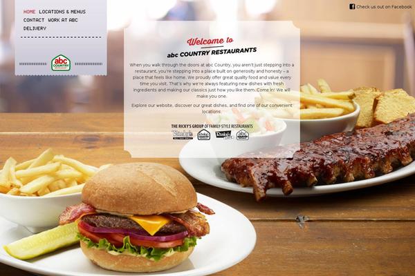 Abc theme site design template sample