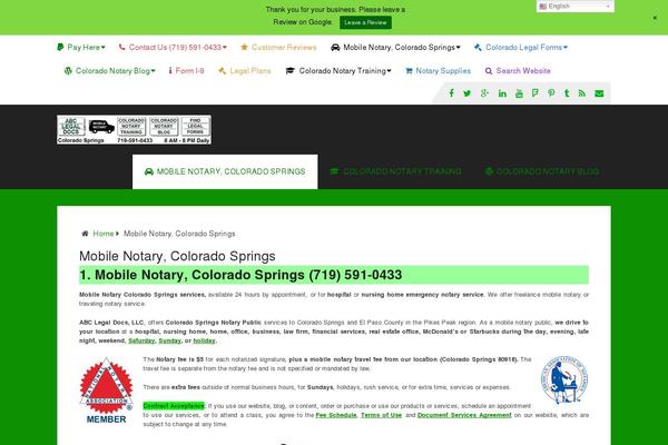 Site using WP Notification Bars plugin