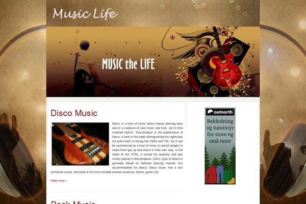 Music theme site design template sample