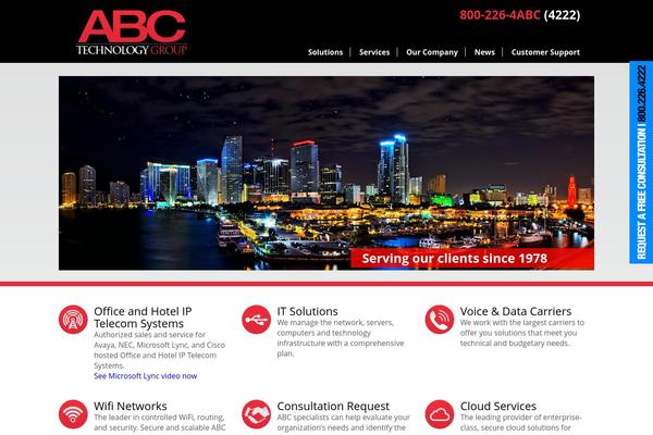 Abc theme site design template sample