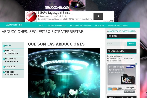 abducciones.com site used Icy Pro
