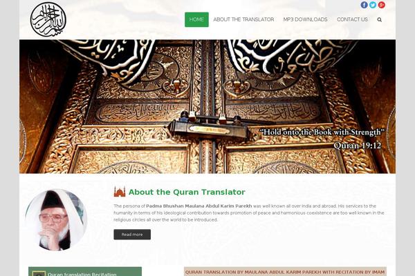 Total theme site design template sample