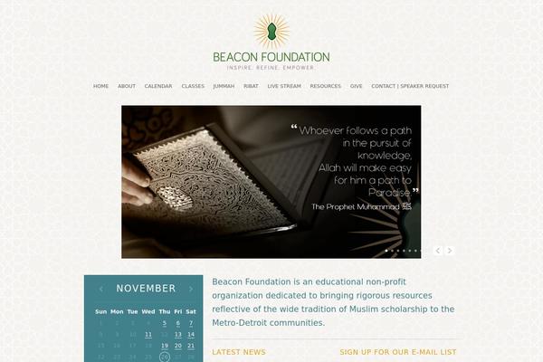 Beacon theme site design template sample