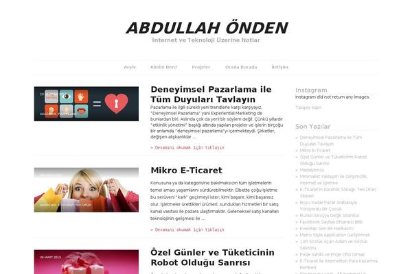 iBlog theme site design template sample