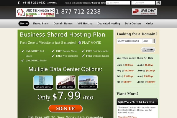 abdwebhost.com site used New-evolution