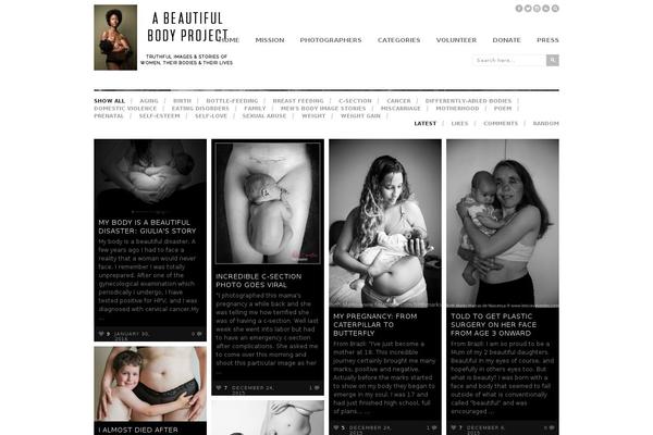 abeautifulbodyproject.org site used Inspire