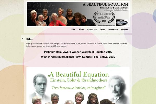 abeautifulequation.com site used Black Label