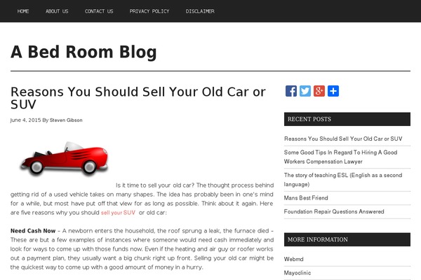 abedroomblog.com site used Magazine Pro