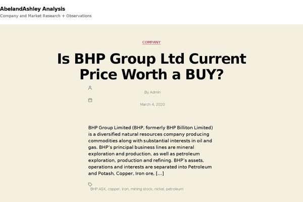 Twenty Twenty theme site design template sample