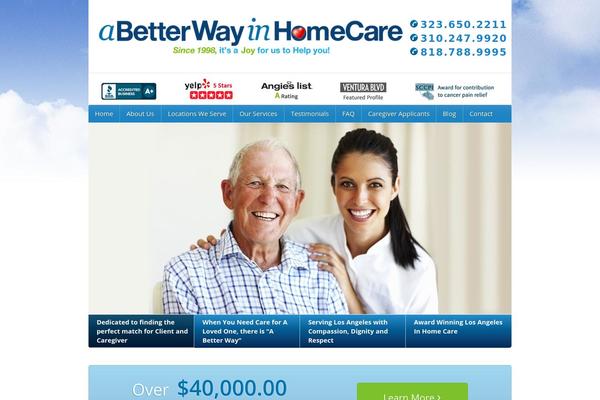 abetterwayinhomecare.com site used Healthpress Theme