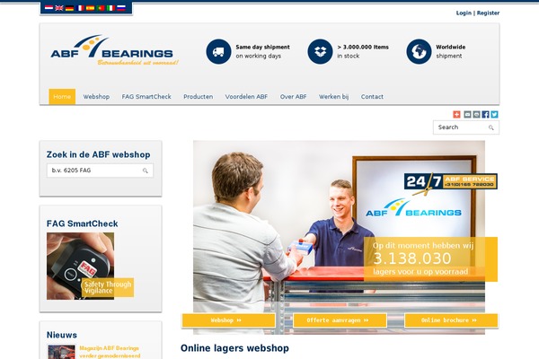 abfbearings.eu site used Abf