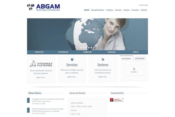 Madrid theme site design template sample