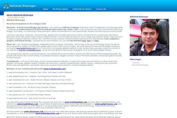 Indigo theme site design template sample
