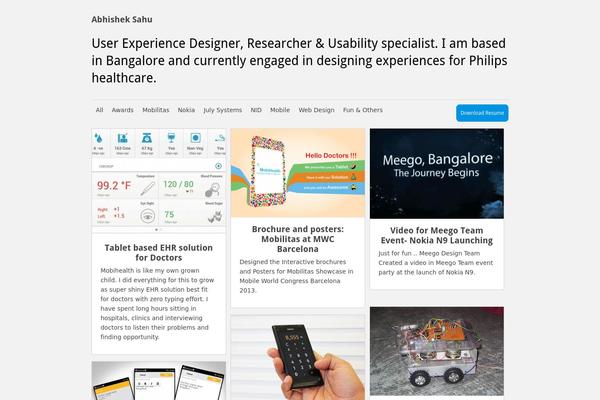 Gridly theme site design template sample