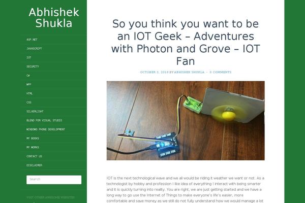 Flat theme site design template sample