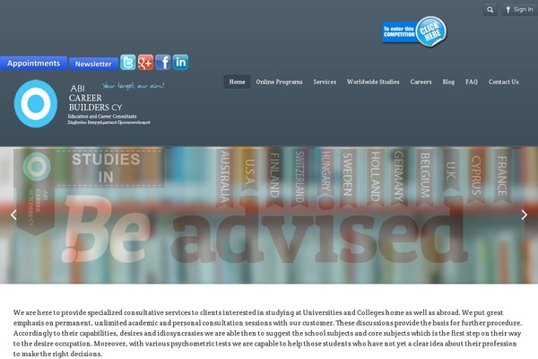 Academy theme site design template sample