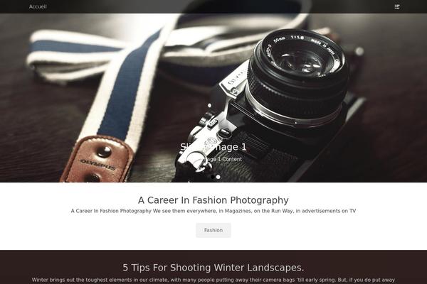 Full Frame theme site design template sample