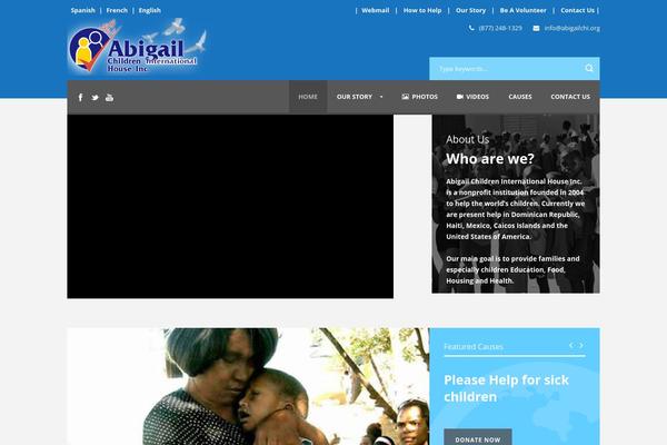 Charity Hub v1.05 theme site design template sample