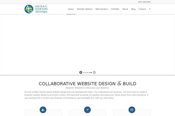 Enfold theme site design template sample