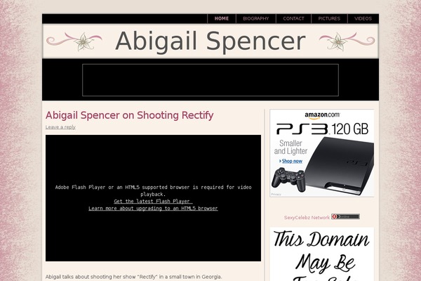abigailspencer.net site used Celebrity_theme
