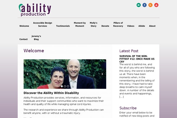 Ability theme site design template sample