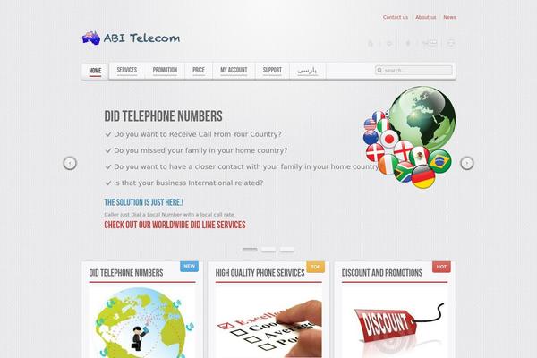 Balance theme site design template sample