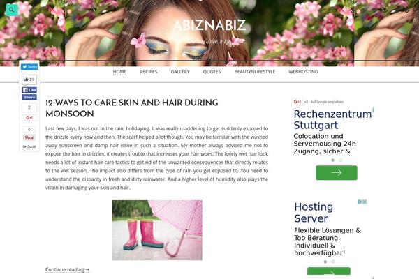 abiznabiz.com site used BlueSky