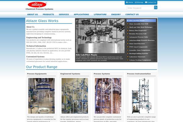 Ablase_Glass theme websites examples