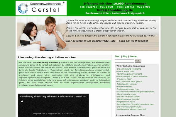 Site using Widget: Kategorieartikel plugin