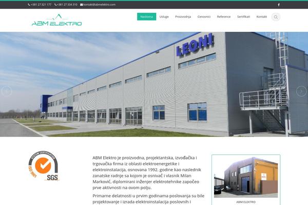Ascent theme site design template sample