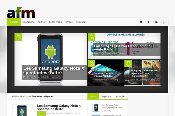Nexus theme site design template sample